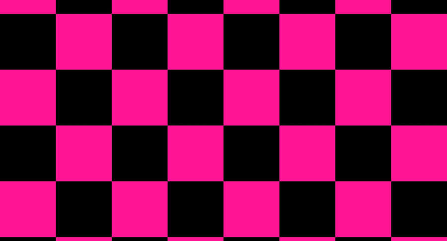 Pinkand Black Checkerboard Pattern Wallpaper