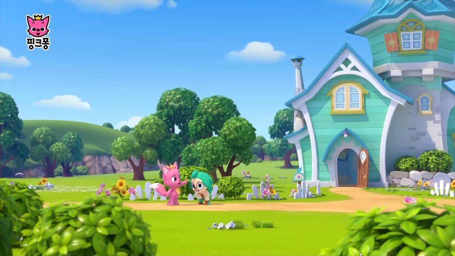Pinkfong Wonderstar Hogi's House Wallpaper