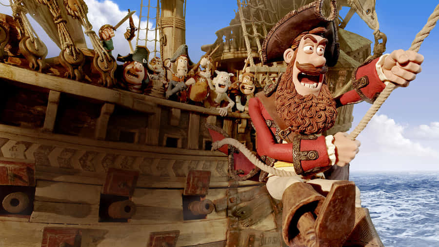 Pirate On Rope From The Pirates Band Of Misfits Wallpaper