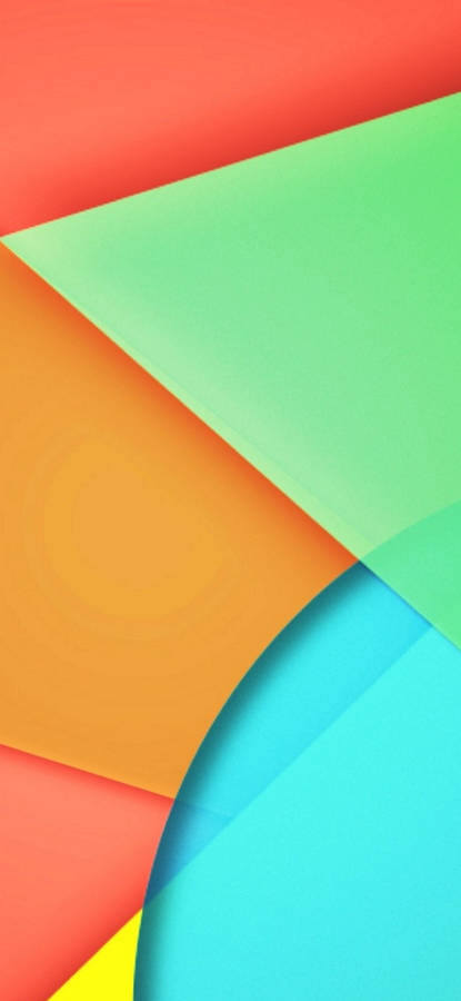 Pixel 5 Pastel Graphic Shapes Wallpaper