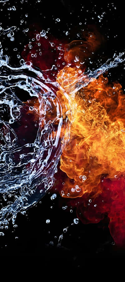 Pixel 9 Dynamic Water Fire Wallpaper