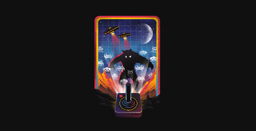 Pixel Controller Gaming Wallpaper