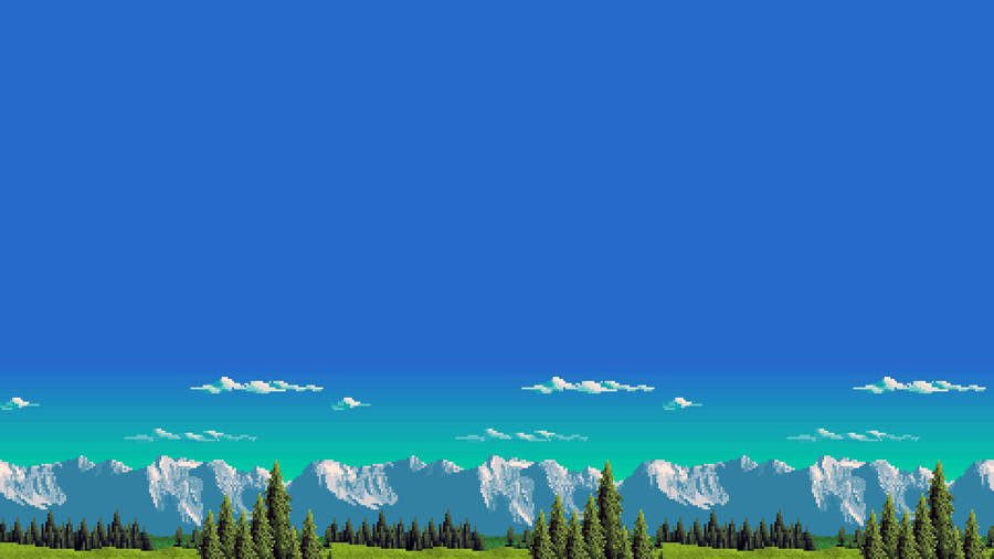 Pixel Nature 1920 X 1080 Wallpaper