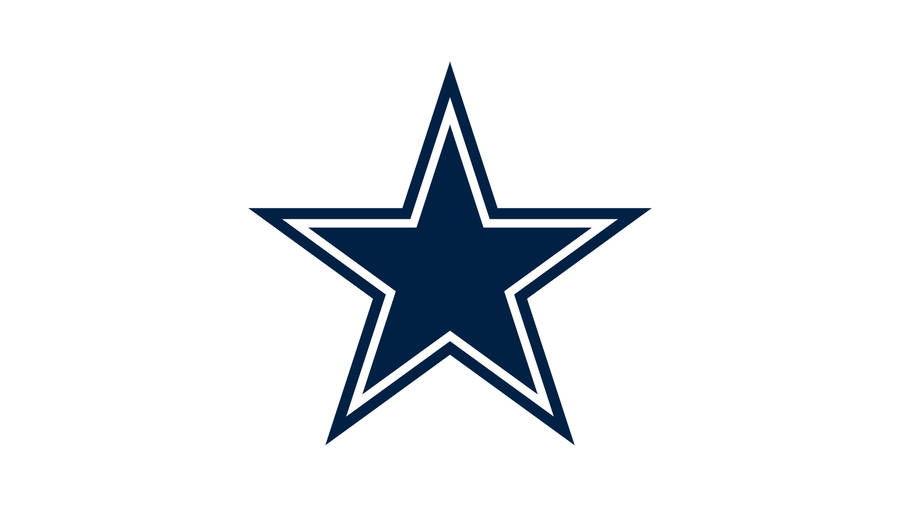 Plain White Backdrop Dallas Cowboys Logo Wallpaper