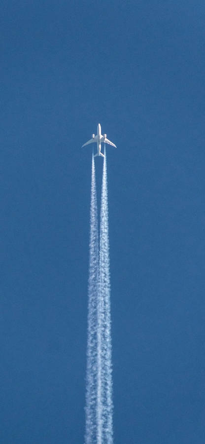 Plane Light Blue Aesthetic Iphone Wallpaper