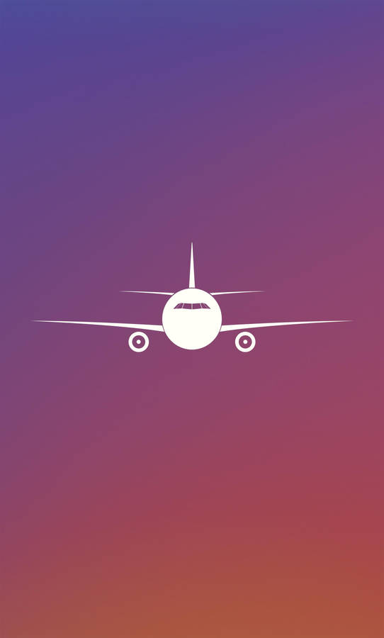 Plane Minimalist Phone Wallpaper