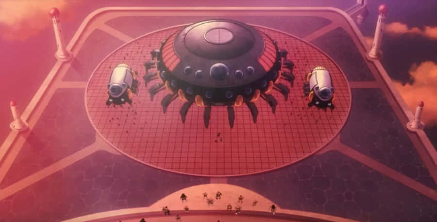 Planet Vegeta Saiyan Spaceport Wallpaper