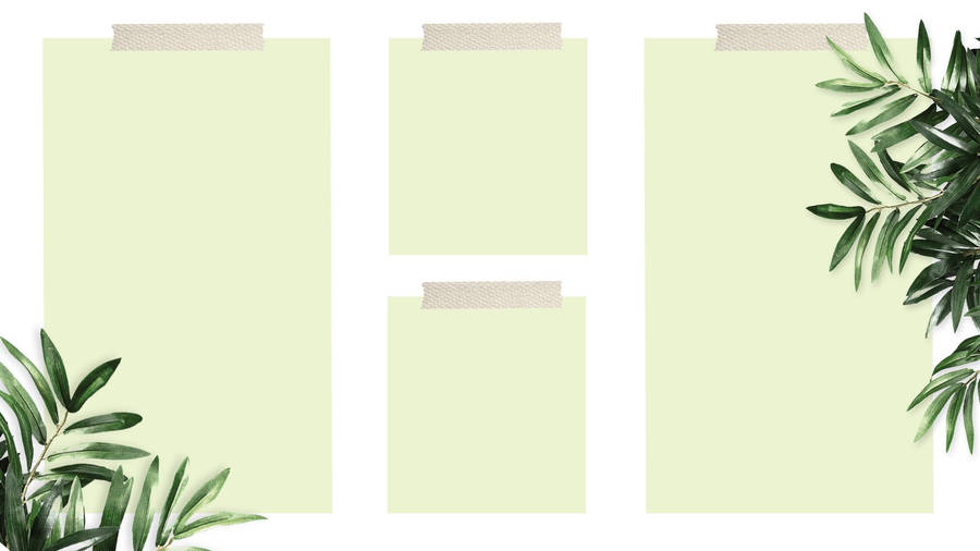 Plant Desktop Organizer Wallpaper