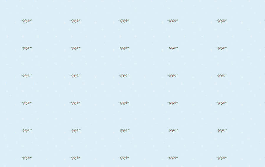 Plant Fern Aesthetic Light Blue Wallpaper