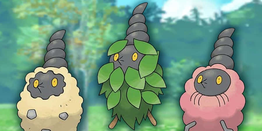 Plant Sandy And Trash Burmy Wallpaper