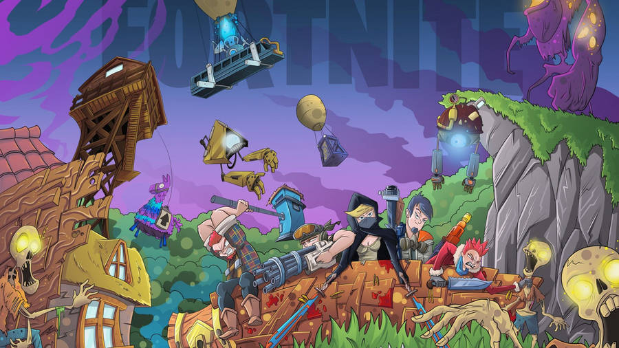 Play In High Definition With Fortnite 1920x1080 Hd Wallpaper