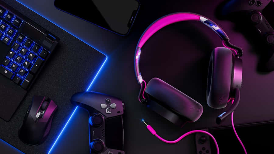 Play Your Favorite Games With Comfort In Gaming Headsets Wallpaper