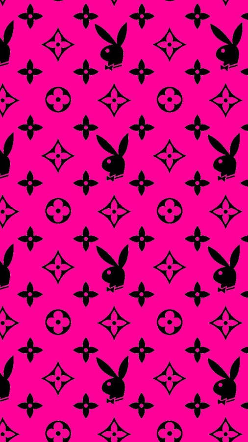 Playboy Lv Pattern Wallpaper