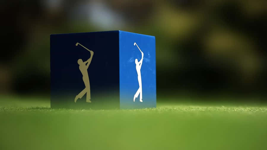 Players Championship Golf Silhouette Cube Wallpaper