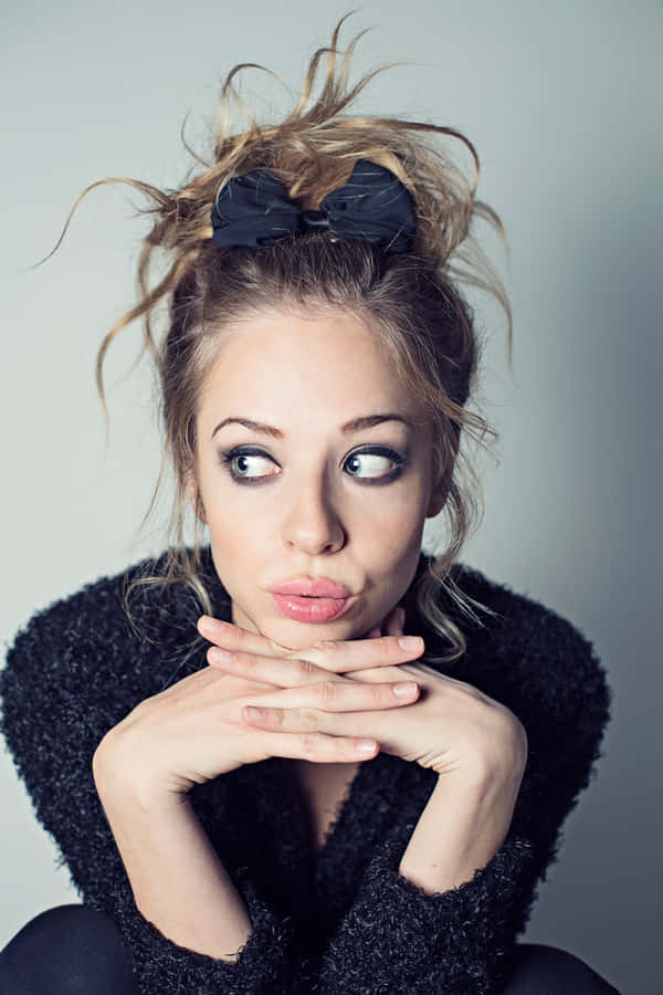 Playful Expression Portrait Wallpaper