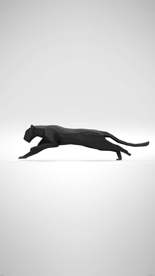 Playful Minimalist Animal Art Wallpaper