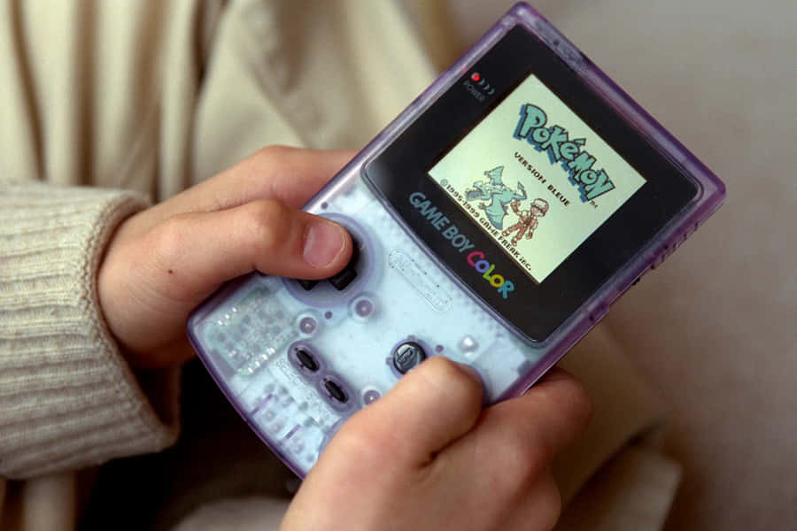 Playing Pokemon Gameboy Color.jpg Wallpaper