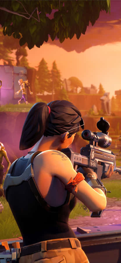 Poised Fortnite Shooter Wallpaper