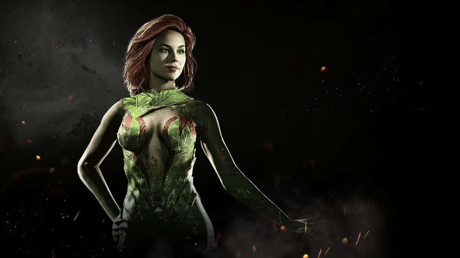 Poison Ivy Fierce Stance Wallpaper