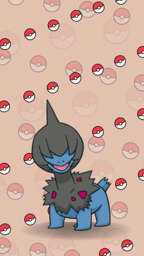 Pokeball Background Deino Wallpaper