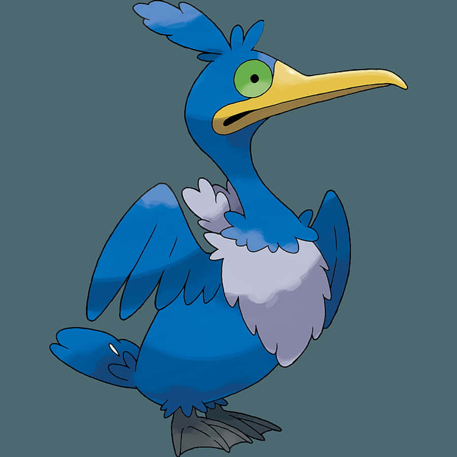 Pokémon Cramorant In Gray Wallpaper