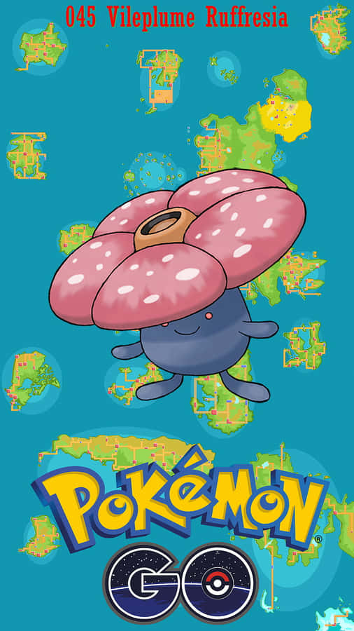 Pokemon Go Card With Vileplume Ruffresia Wallpaper