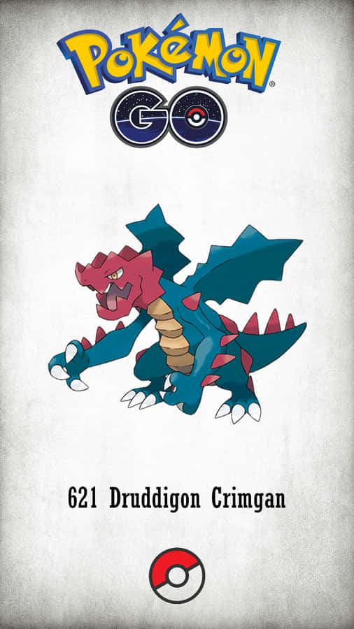 Pokemon Go Druddigon Promotional Art Wallpaper