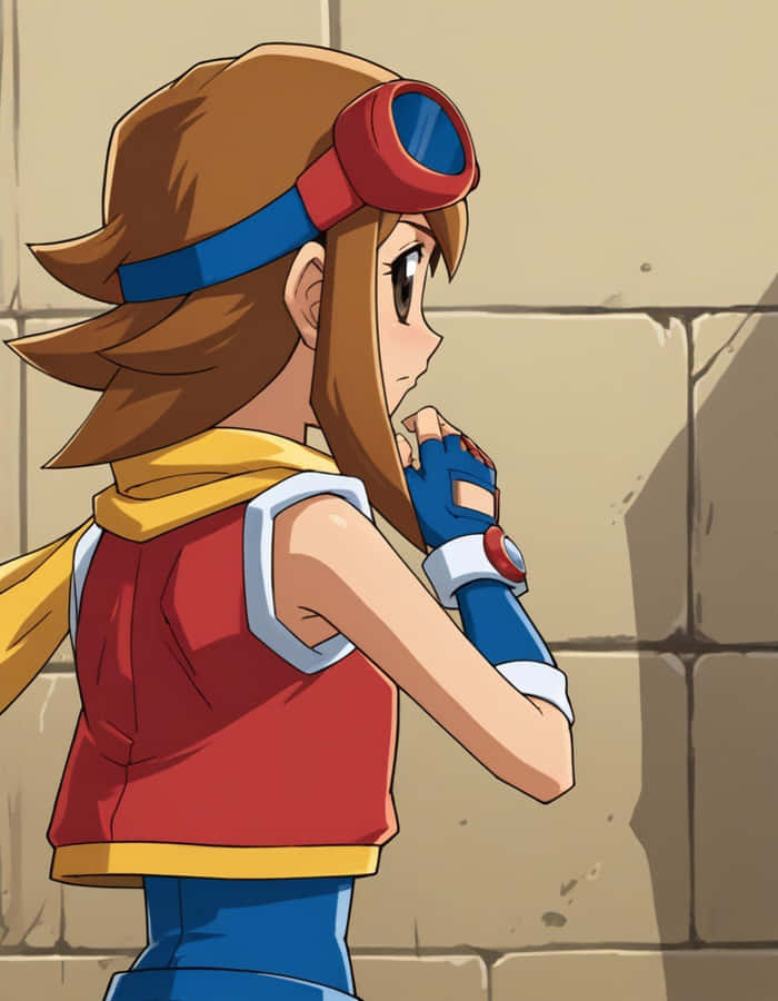 Pokemon Ranger Female Character Contemplation Wallpaper
