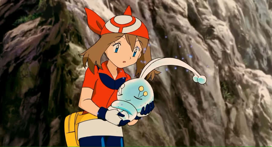 Pokemon Ranger With Manaphy Wallpaper