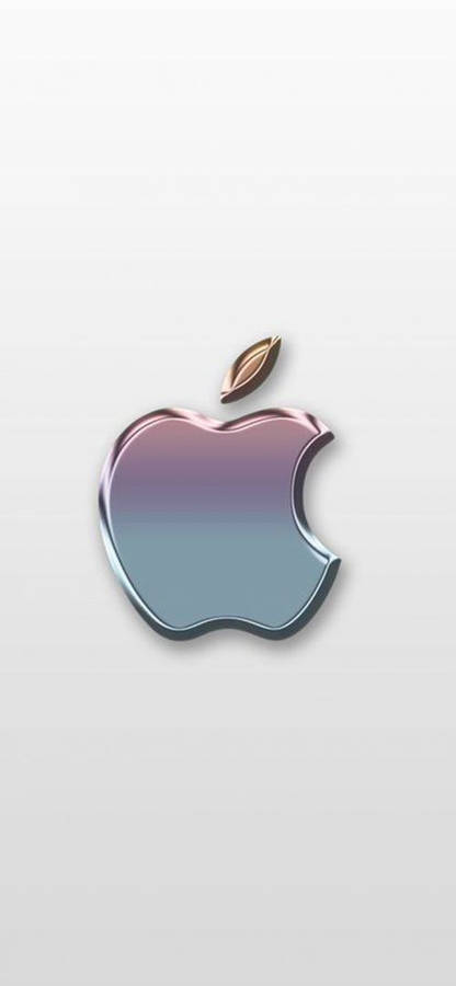 Polished 3d Apple Iphone Logo Wallpaper