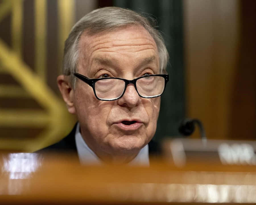 Politician Richard Durbin With Glasses Wallpaper