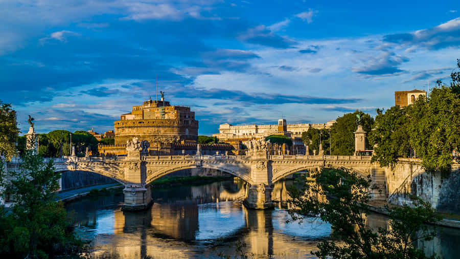 Pons Aelius Bridge Of Castel Santangelo Wallpaper