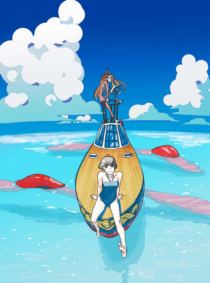 Ponyo_and_ Sosuke_ Adventure_at_ Sea Wallpaper