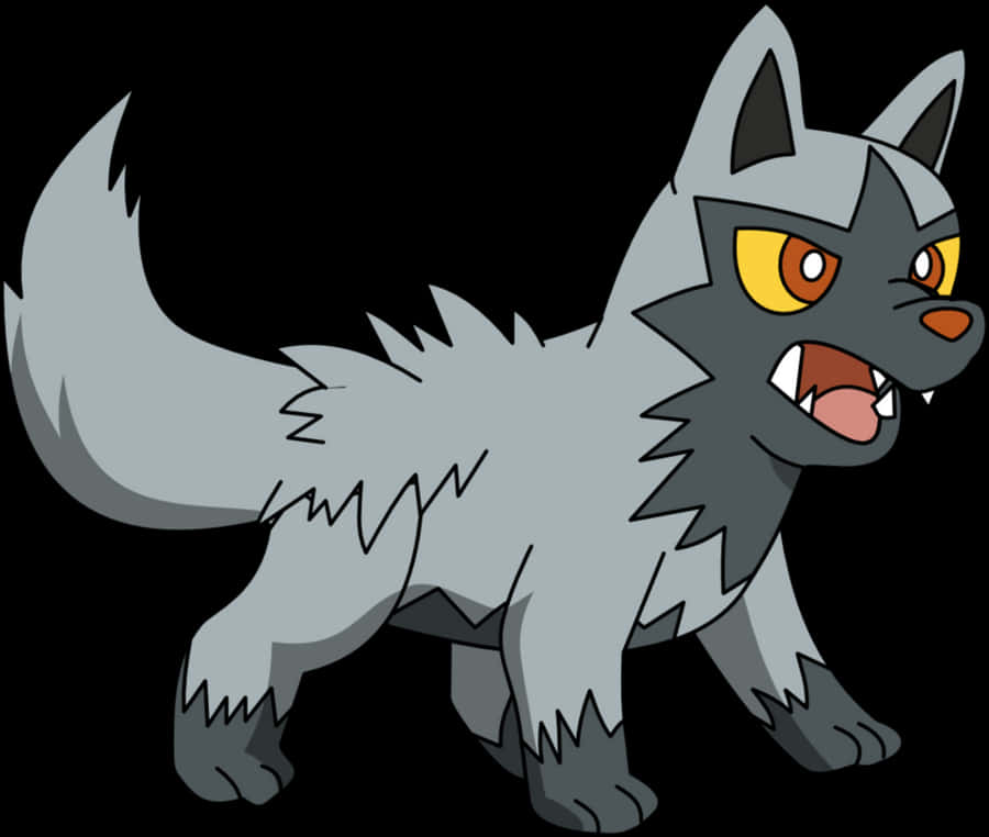 Poochyena Pokemon Illustration Wallpaper