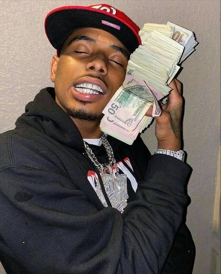 Pooh Shiesty Stack Of Money Wallpaper