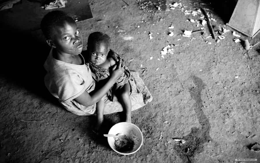Poor Abandoned Children Wallpaper