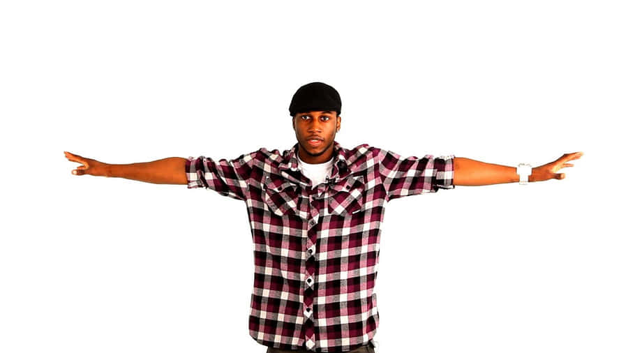 Popping Man Spreading Arms [wallpaper] Wallpaper