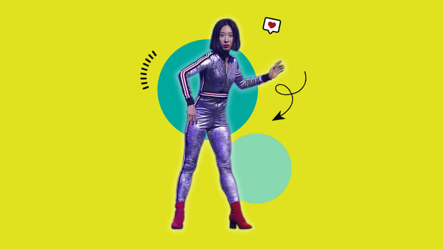 Popping Woman Art [wallpaper] Wallpaper