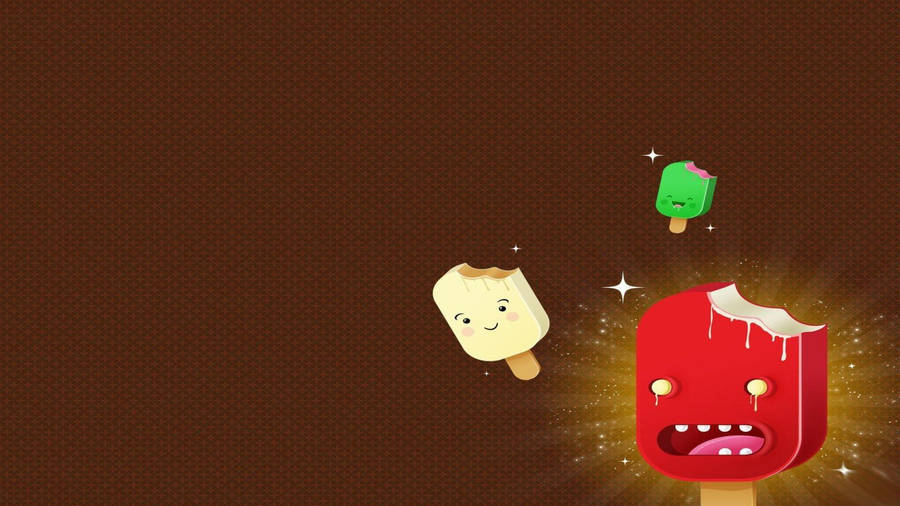 Popsicles Poster Cute Desktop Wallpaper