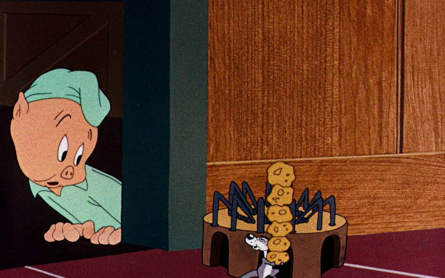 Porky Pig Vintage Classic Cartoon Wallpaper