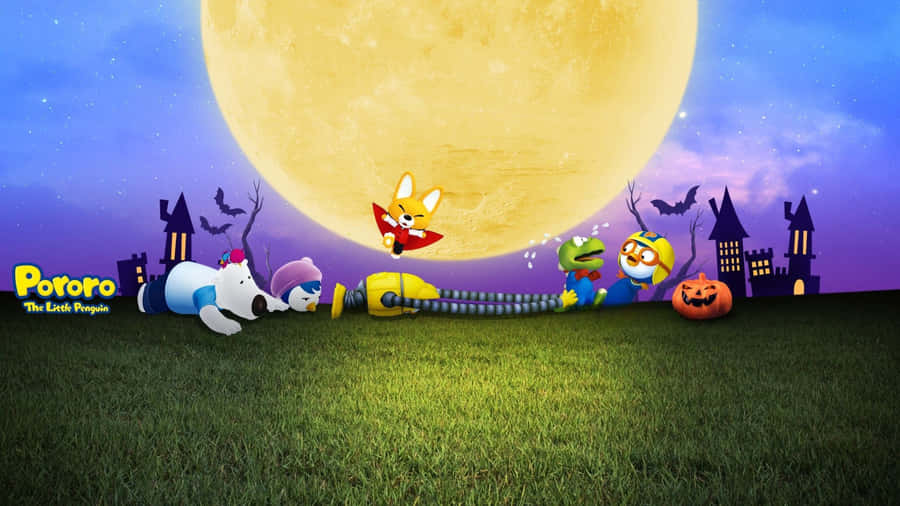 Pororo Halloween Adventure Wallpaper