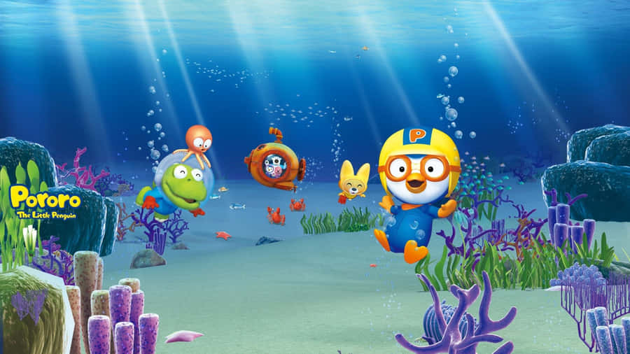 Pororo Underwater Adventure Wallpaper
