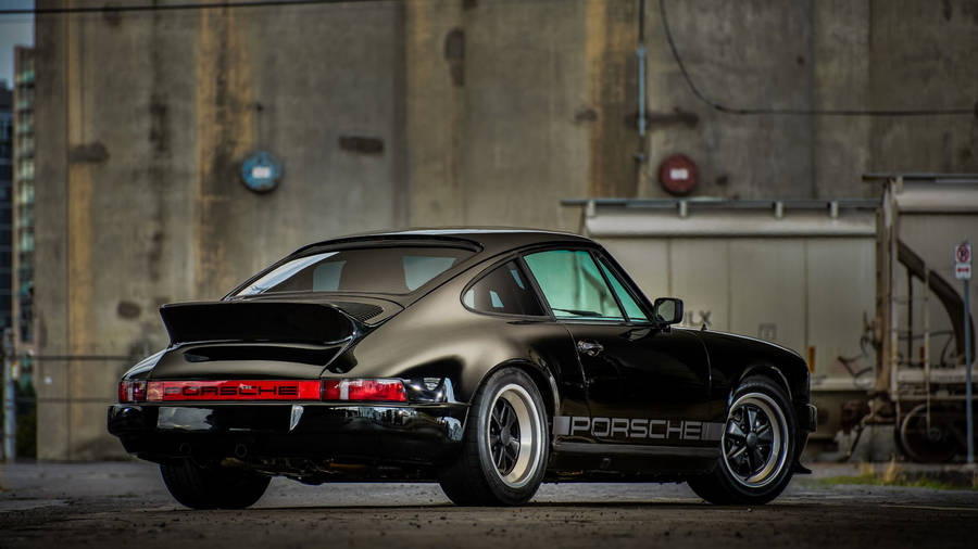 Porsche 911 In Jet Black Paint Wallpaper