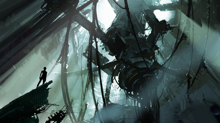 Portal 2 Realistic Painting Wallpaper