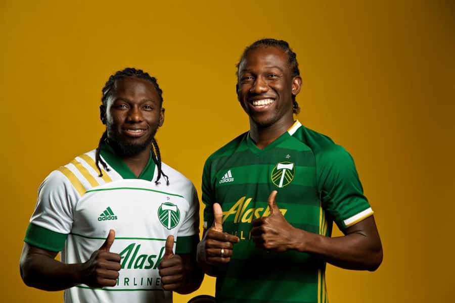 Portland Timbers Players Thumbs Up Wallpaper