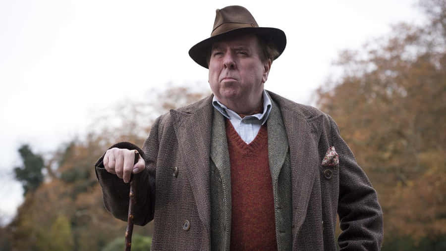 Portrait Of Timothy Spall In A Pensive Mood Wallpaper