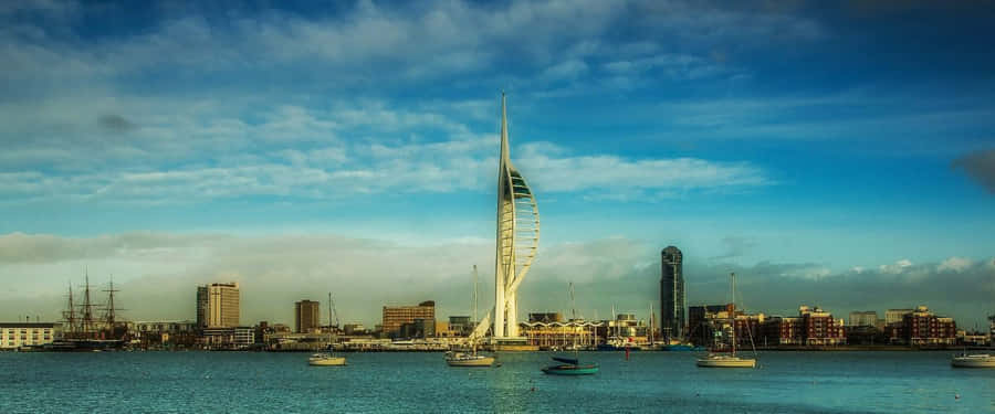 Portsmouth Spinnaker Tower Skyline Wallpaper