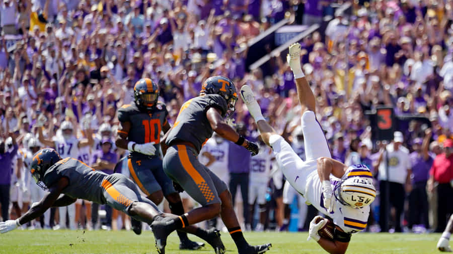 Power Through - Lsu Football Wallpaper