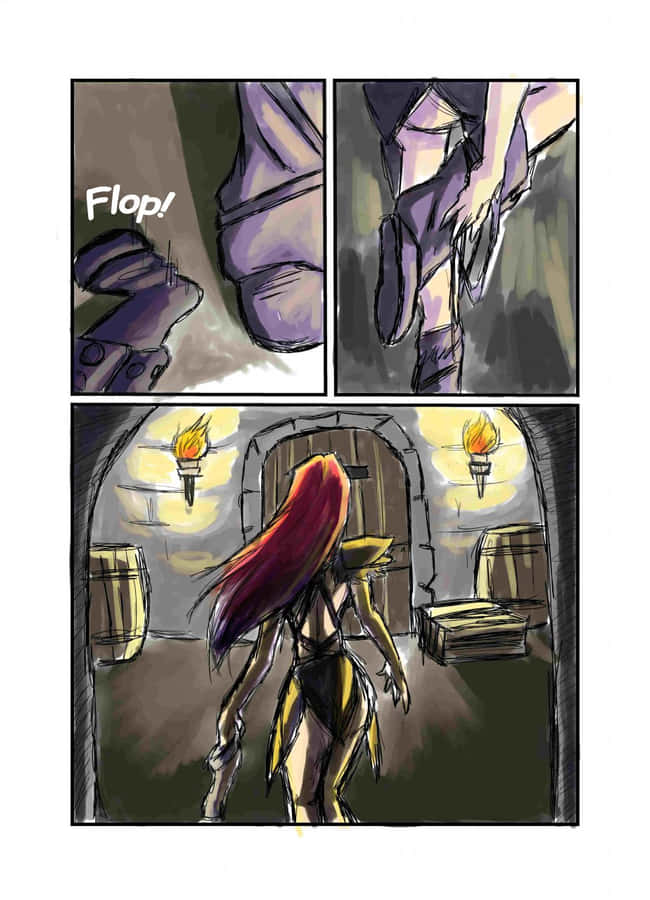 Powerful Aela The Huntress In Action Wallpaper