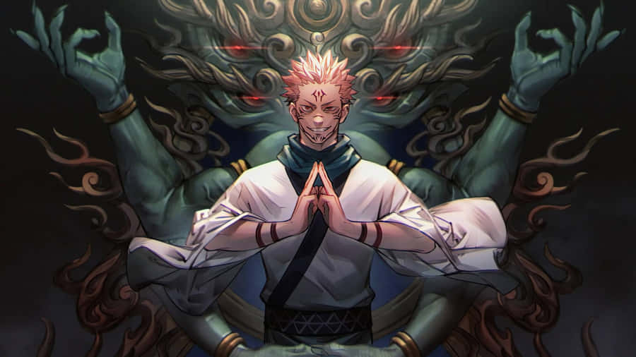 Powerful Anime Villain With Dark Aura Wallpaper